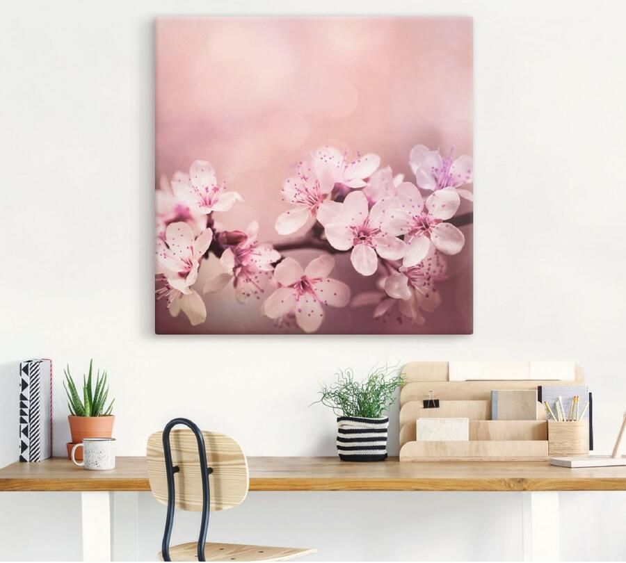 Artland Artprint op linnen Kersenbloesem - Foto 4