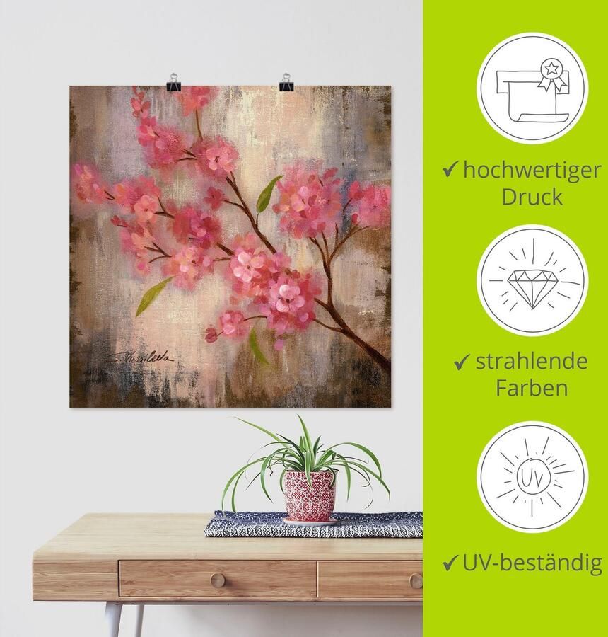 Artland Artprint Kersenbloesem II als artprint op linnen poster in verschillende formaten maten - Foto 4