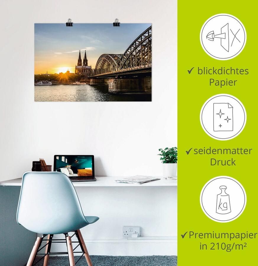 Artland Artprint Keulse domkerk als poster muursticker in verschillende maten - Foto 2