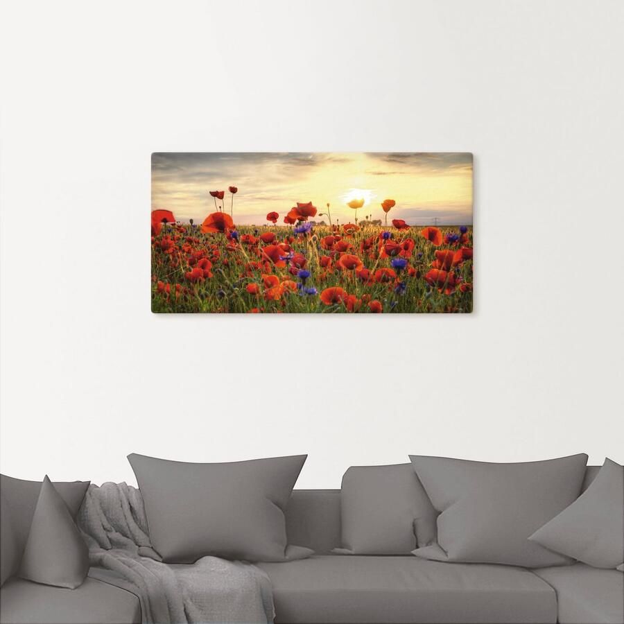 Artland Artprint Klaprozen als artprint van aluminium artprint voor buiten artprint op linnen poster muursticker - Foto 2
