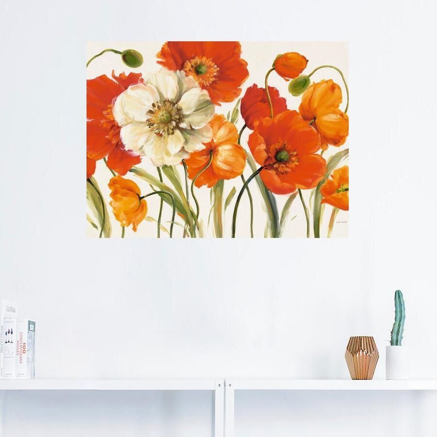 Artland Artprint Klaprozen I als artprint op linnen poster muursticker in verschillende maten