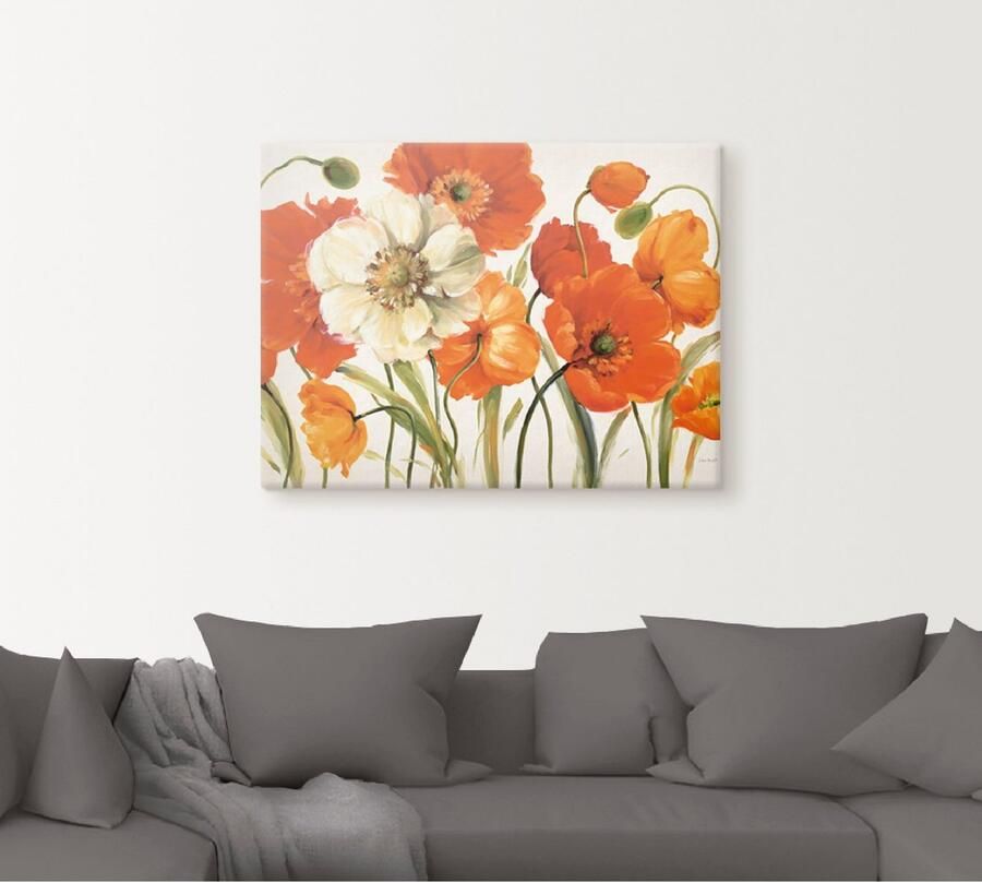 Artland Artprint Klaprozen I als artprint op linnen poster muursticker in verschillende maten - Foto 4