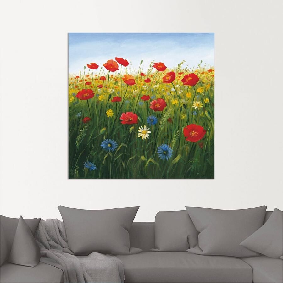 Artland Artprint Klaprozen landschap I als artprint van aluminium artprint voor buiten artprint op linnen poster in verschillende maten. maten - Foto 3