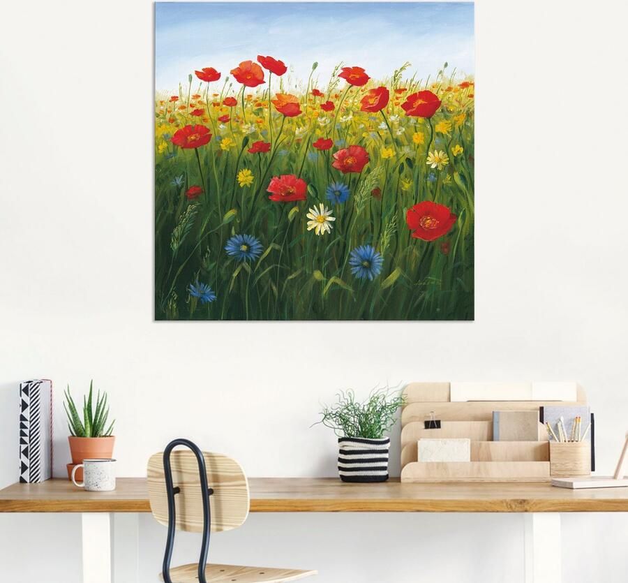 Artland Artprint Klaprozen landschap I als artprint van aluminium artprint voor buiten artprint op linnen poster in verschillende maten. maten - Foto 7