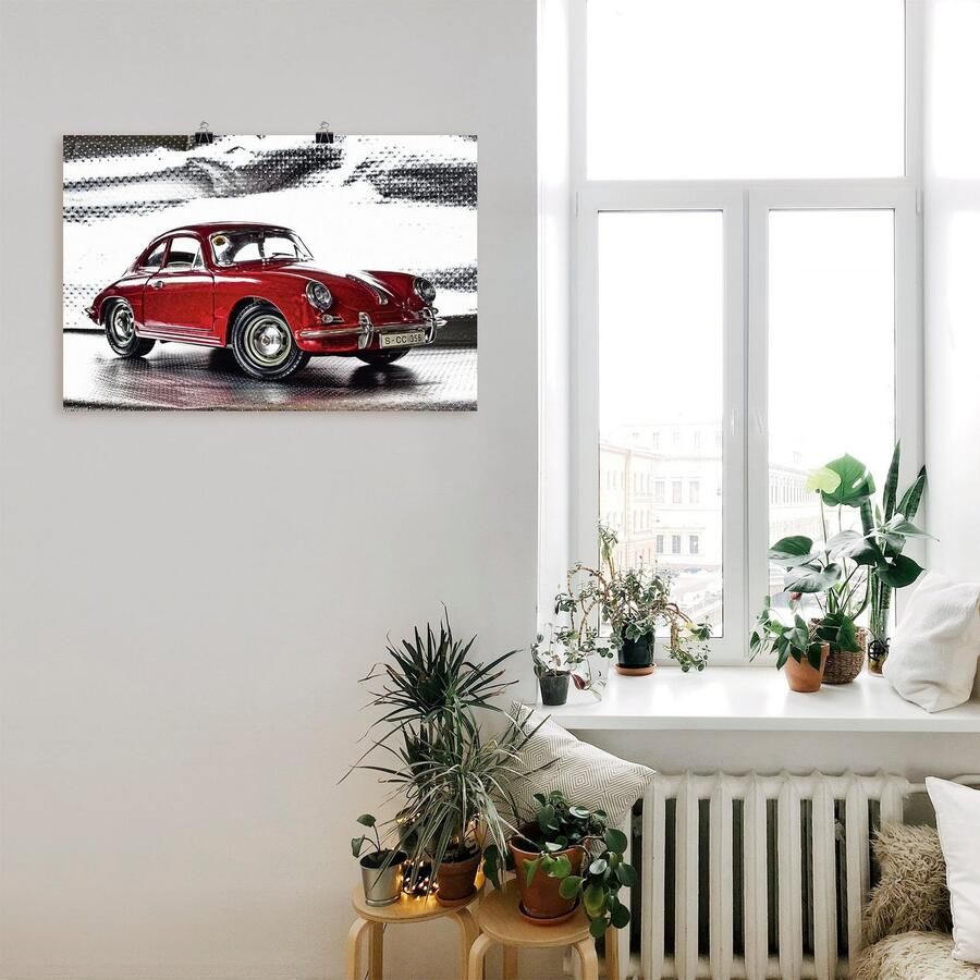 Artland Artprint Klassiek model de Porsche 356 als artprint van aluminium artprint voor buiten artprint op linnen poster muursticker - Foto 2