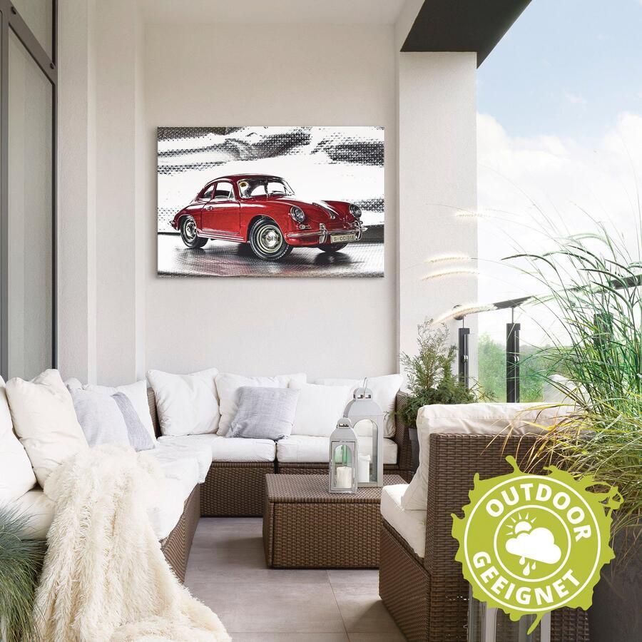 Artland Artprint Klassiek model de Porsche 356 als artprint van aluminium artprint voor buiten artprint op linnen poster muursticker - Foto 6