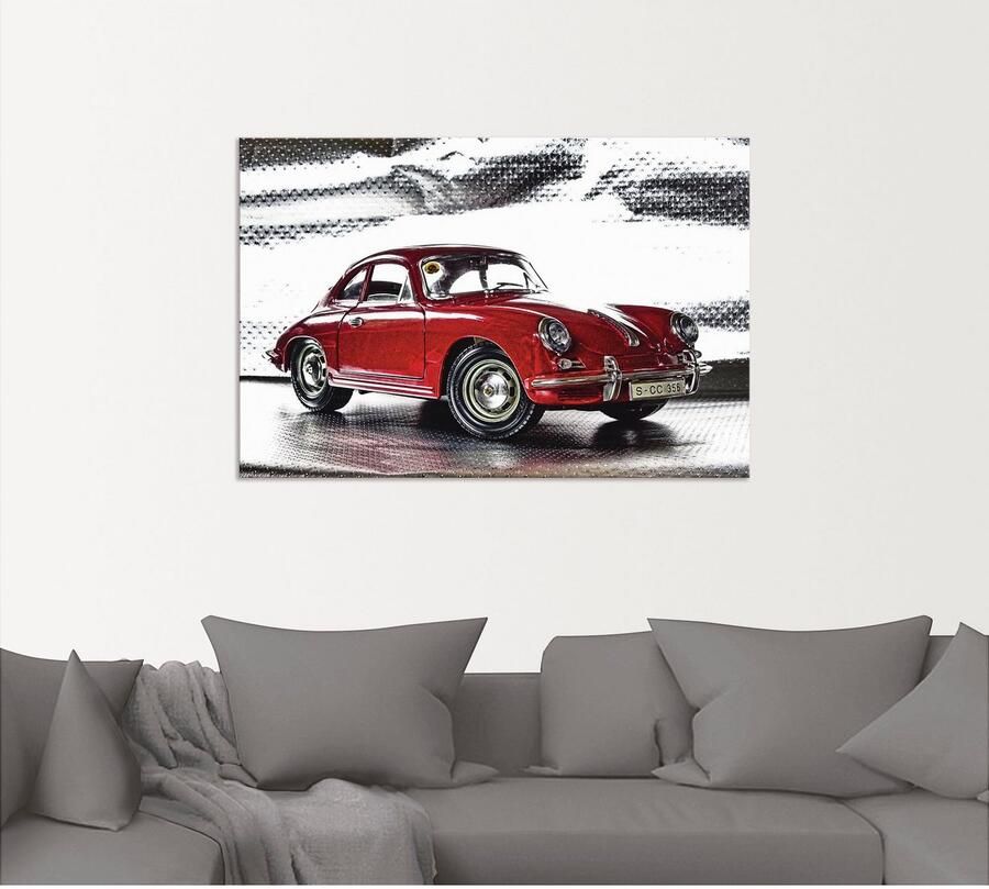 Artland Artprint Klassiek model de Porsche 356 als artprint van aluminium artprint voor buiten artprint op linnen poster muursticker - Foto 6