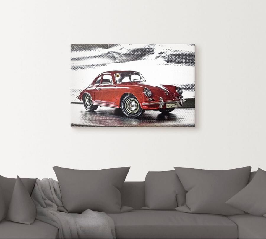 Artland Artprint Klassiek model de Porsche 356 als artprint van aluminium artprint voor buiten artprint op linnen poster muursticker - Foto 4