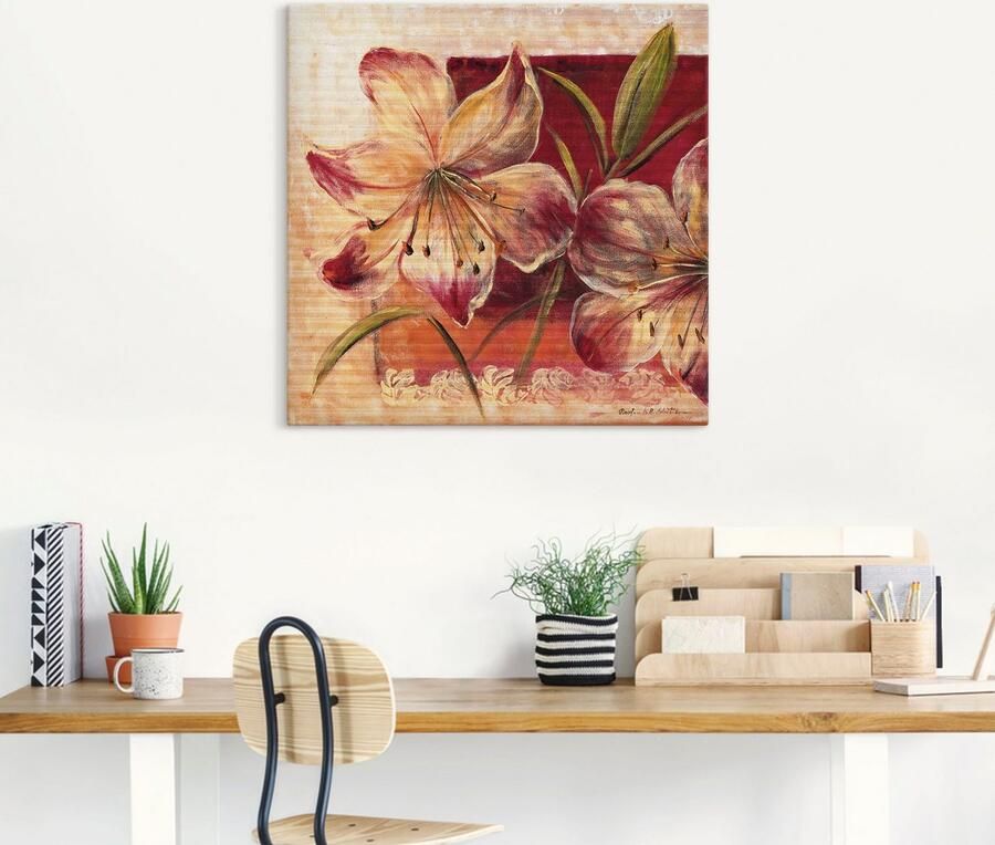 Artland Artprint Klassieke bloemen III als artprint op linnen muursticker in verschillende maten - Foto 4