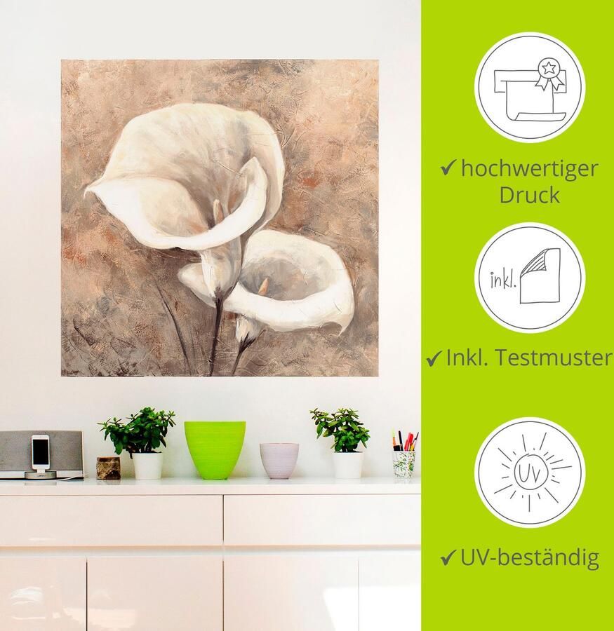 Artland Artprint Klassieke Callas als artprint op linnen muursticker in verschillende maten - Foto 3