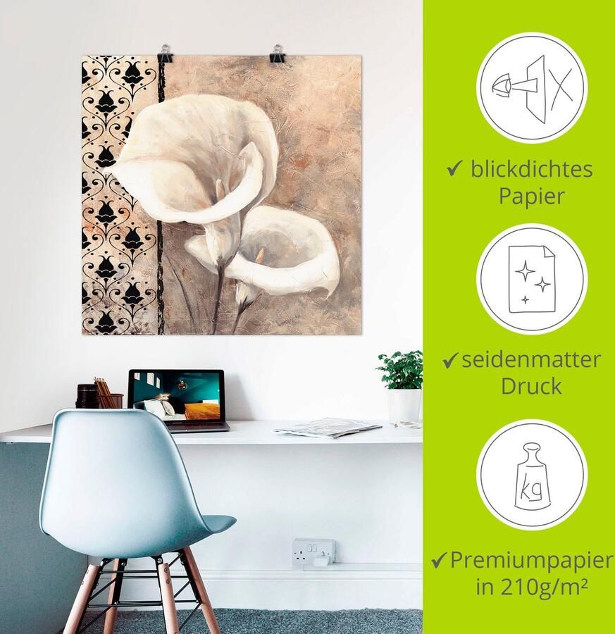 Artland Artprint Klassieke Callas als artprint van aluminium artprint voor buiten artprint op linnen poster in verschillende maten. maten - Foto 2