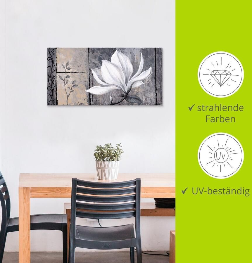 Artland Artprint Klassieke magnolia als artprint van aluminium artprint voor buiten artprint op linnen poster muursticker - Foto 4