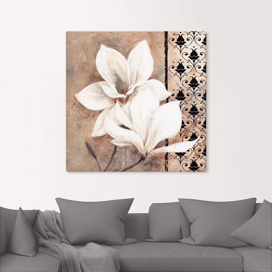 Artland Artprint Klassieke magnolia's als artprint op linnen in verschillende maten - Foto 2