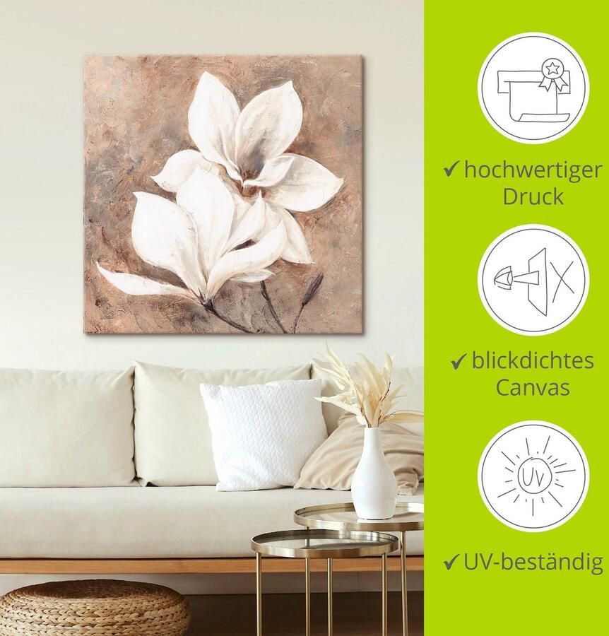 Artland Artprint Klassieke magnolia's als artprint van aluminium artprint voor buiten artprint op linnen poster muursticker - Foto 4