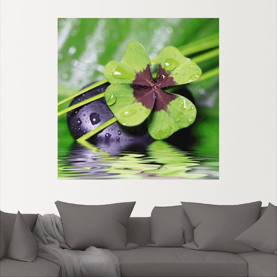 Artland Artprint Klavertje-vier... Ontspan weer eens als artprint van aluminium artprint voor buiten artprint op linnen poster muursticker - Foto 2