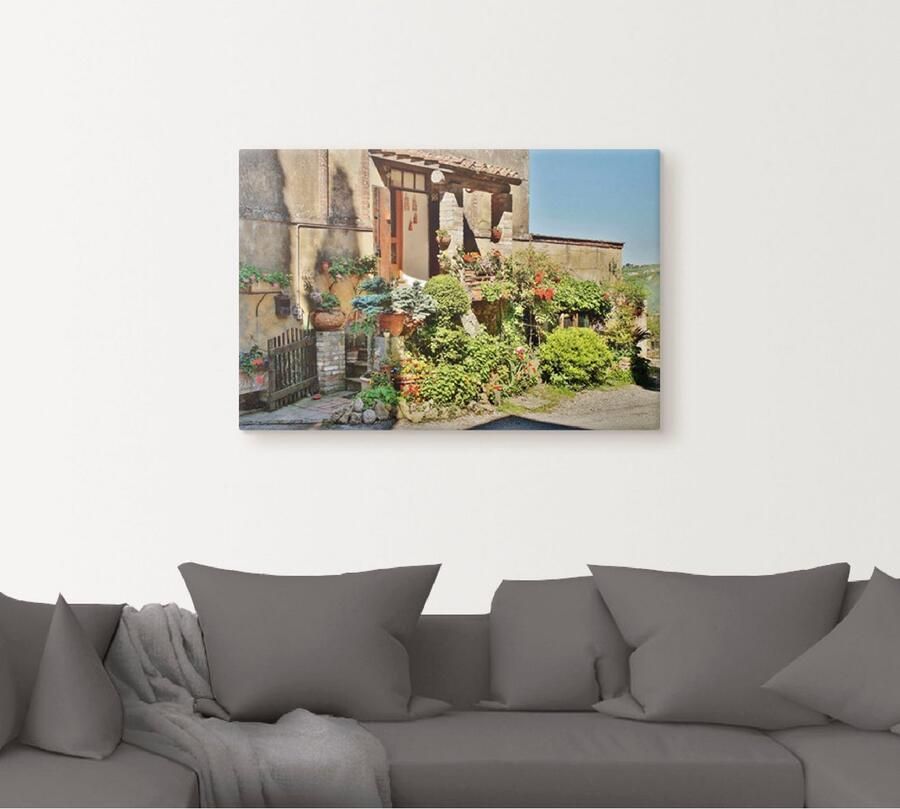 Artland Artprint Klein paradijs in de Toscane als artprint op linnen poster in verschillende formaten maten - Foto 5