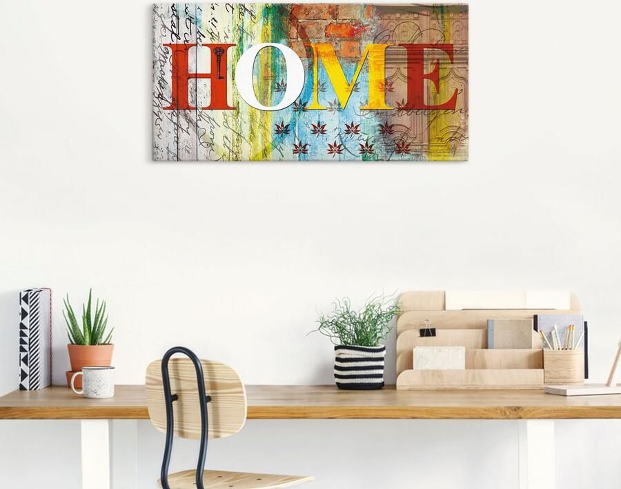 Artland Artprint Kleurrijk huis als artprint op linnen poster in verschillende formaten maten - Foto 5