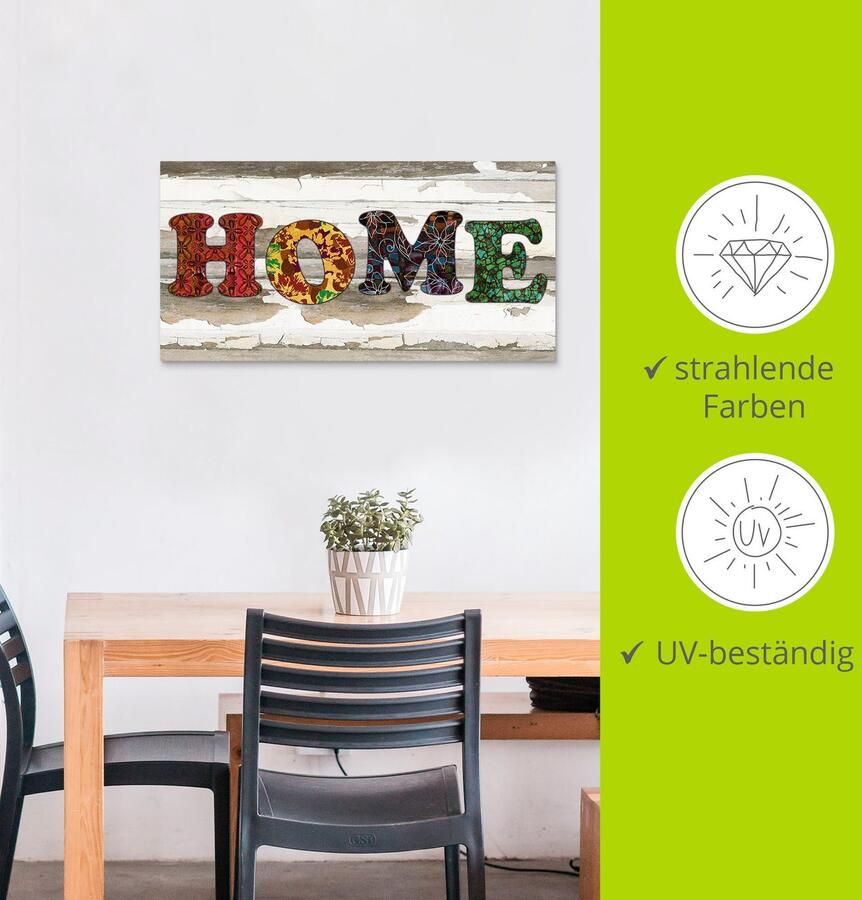 Artland Artprint Kleurrijk huis als artprint van aluminium artprint voor buiten poster in diverse formaten - Foto 3