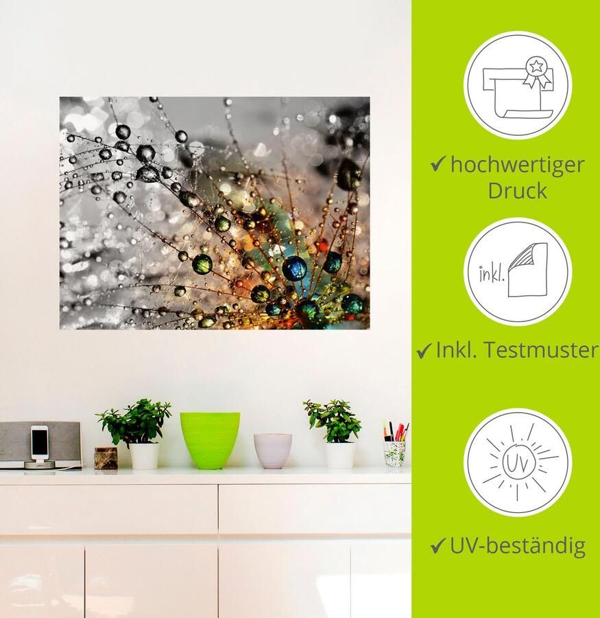 Artland Artprint Kleurrijke natuur als artprint van aluminium artprint voor buiten artprint op linnen poster muursticker - Foto 3