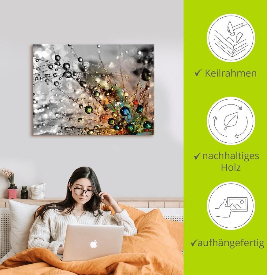 Artland Artprint Kleurrijke natuur als artprint van aluminium artprint voor buiten artprint op linnen poster muursticker