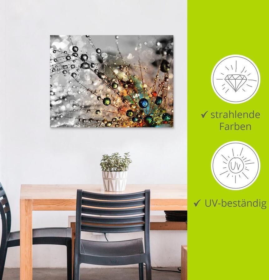 Artland Artprint Kleurrijke natuur als artprint van aluminium artprint voor buiten artprint op linnen poster muursticker - Foto 2