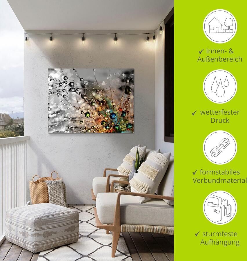 Artland Artprint Kleurrijke natuur als artprint van aluminium artprint voor buiten artprint op linnen poster muursticker - Foto 3