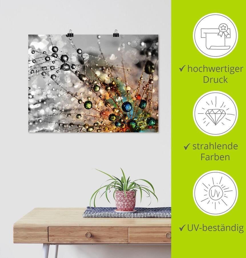 Artland Artprint Kleurrijke natuur als artprint van aluminium artprint voor buiten artprint op linnen poster muursticker - Foto 2