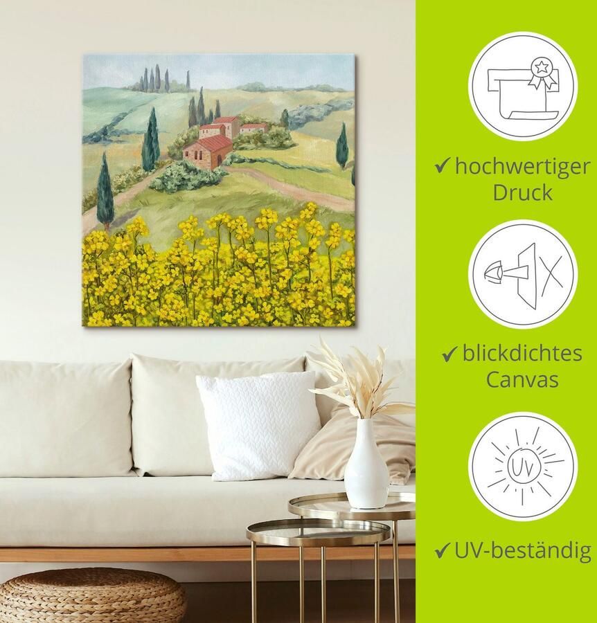 Artland Artprint Knollenland als artprint van aluminium artprint voor buiten artprint op linnen in verschillende maten - Foto 3