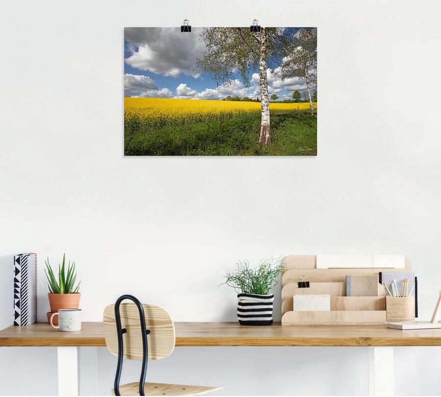 Artland Artprint Knollenland als artprint van aluminium artprint voor buiten poster in diverse formaten - Foto 4