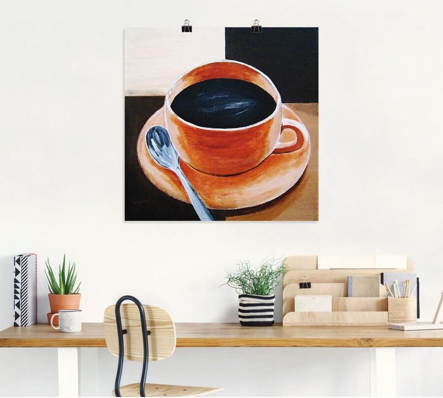 Artland Artprint Koffie als artprint op linnen poster in verschillende formaten maten - Foto 4
