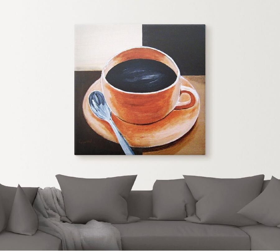 Artland Artprint Koffie als artprint op linnen poster in verschillende formaten maten - Foto 4