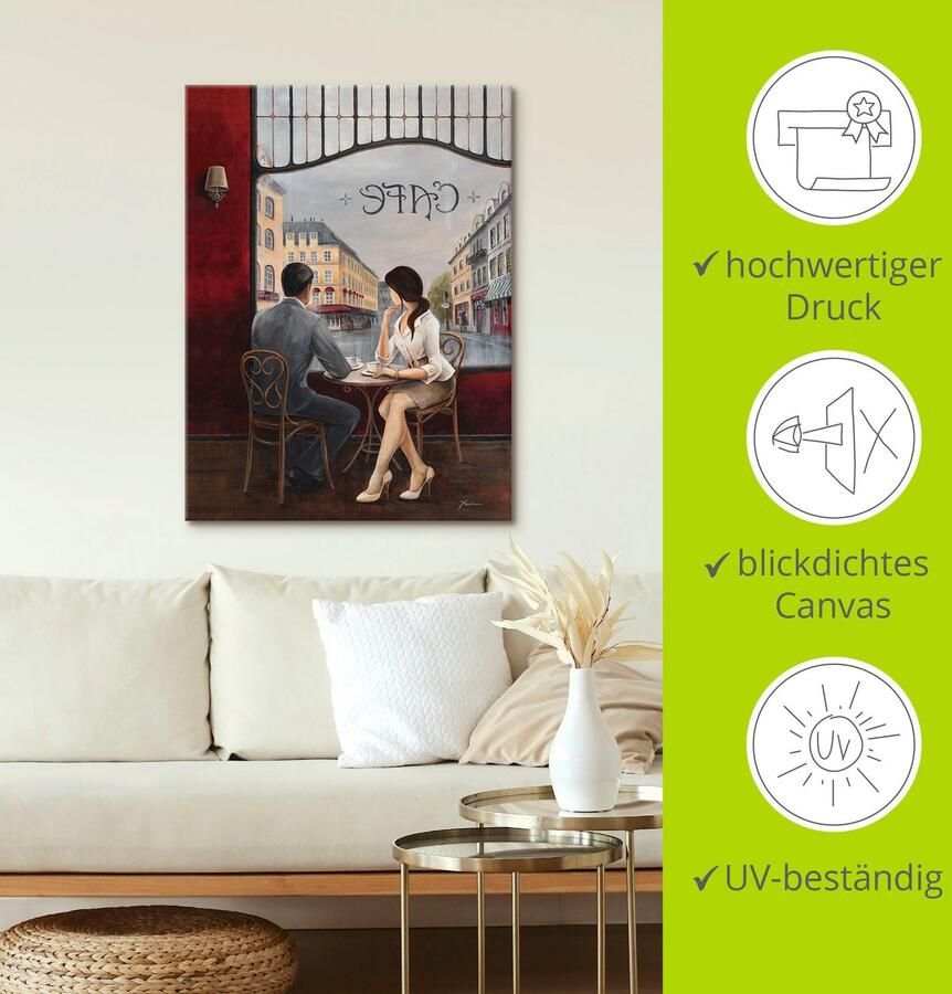 Artland Artprint Koffie als artprint van aluminium artprint voor buiten artprint op linnen poster muursticker - Foto 4