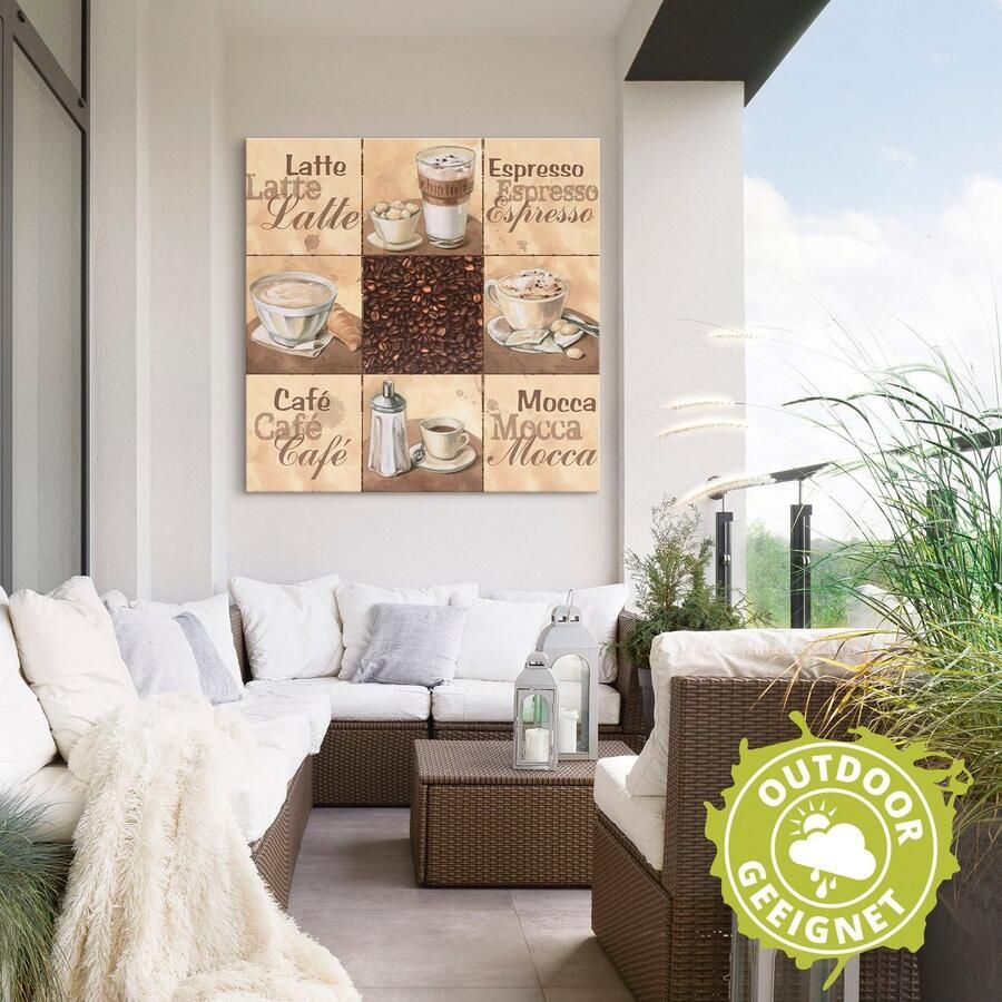 Artland Artprint Koffie collage II als artprint van aluminium artprint op linnen muursticker verschillende maten - Foto 2