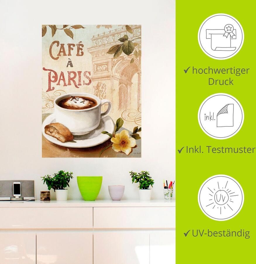 Artland Artprint Koffie in Europa I als poster muursticker in verschillende maten - Foto 2