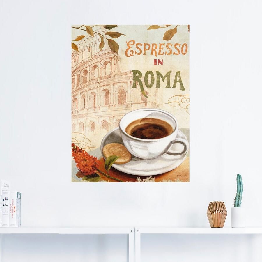 Artland Artprint Koffie in Europa III als artprint op linnen muursticker in verschillende maten
