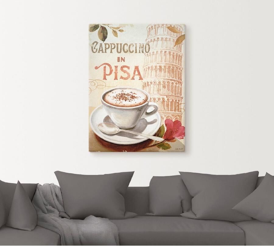 Artland Artprint Koffie in Europa IV als artprint op linnen muursticker in verschillende maten - Foto 4