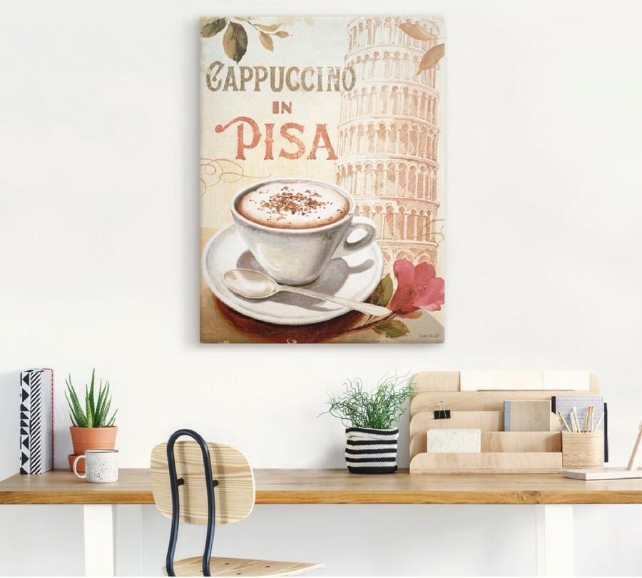 Artland Artprint Koffie in Europa IV als artprint op linnen muursticker in verschillende maten - Foto 3