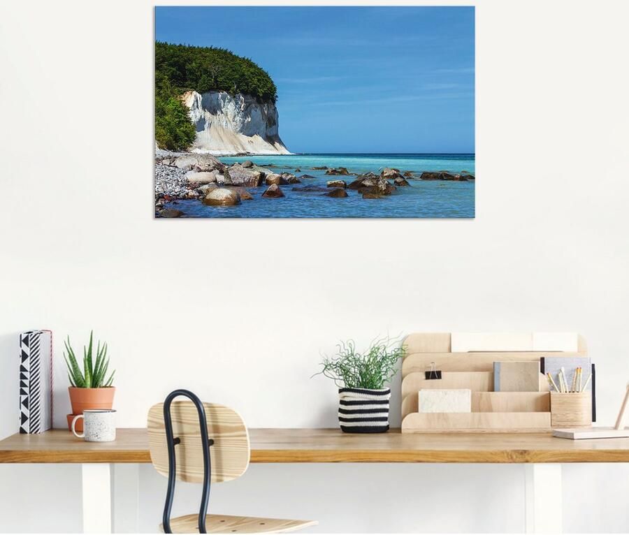 Artland Artprint Krijtrotsen Oostzeekust eiland Rügen als artprint van aluminium artprint op linnen muursticker of poster in verschillende maten - Foto 8
