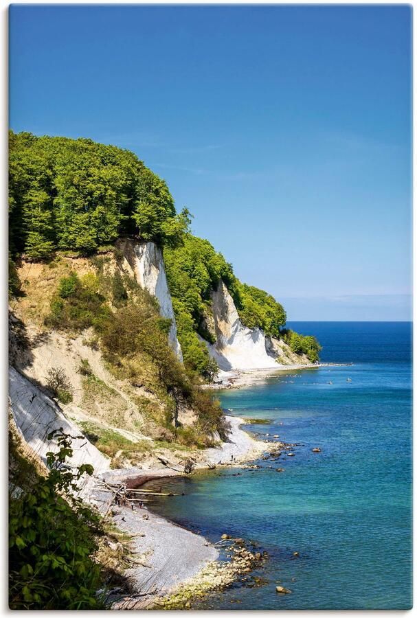 Artland Artprint Krijtrotsen Oostzeekust eiland Rügen als artprint van aluminium artprint op linnen muursticker of poster in verschillende maten - Foto 6
