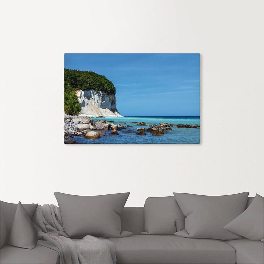 Artland Artprint Krijtrotsen Oostzeekust eiland Rügen als artprint van aluminium artprint op linnen muursticker of poster in verschillende maten - Foto 2