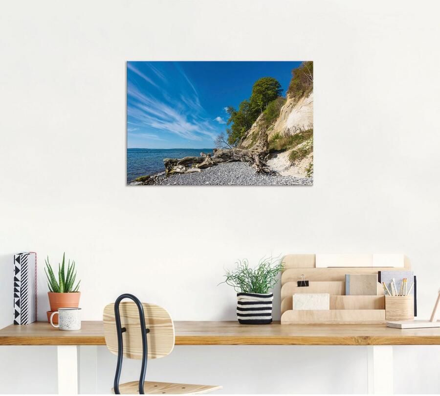 Artland Artprint Krijtrotsen op het eiland Rügen II als artprint van aluminium artprint voor buiten artprint op linnen in verschillende maten - Foto 4