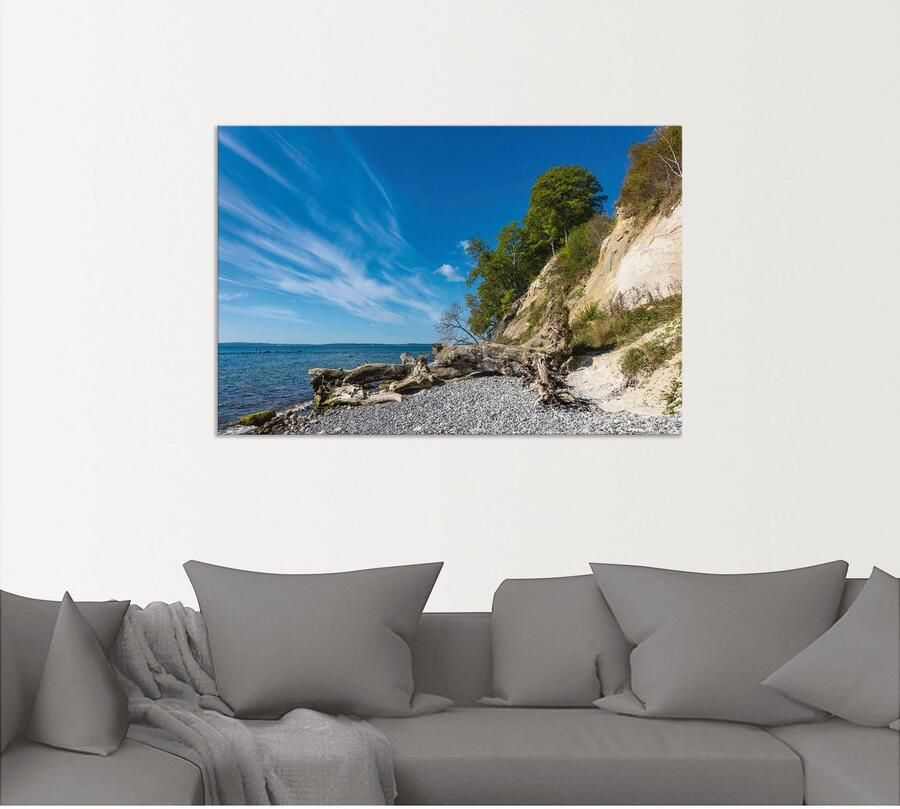 Artland Artprint Krijtrotsen op het eiland Rügen II als artprint van aluminium artprint voor buiten artprint op linnen in verschillende maten - Foto 5