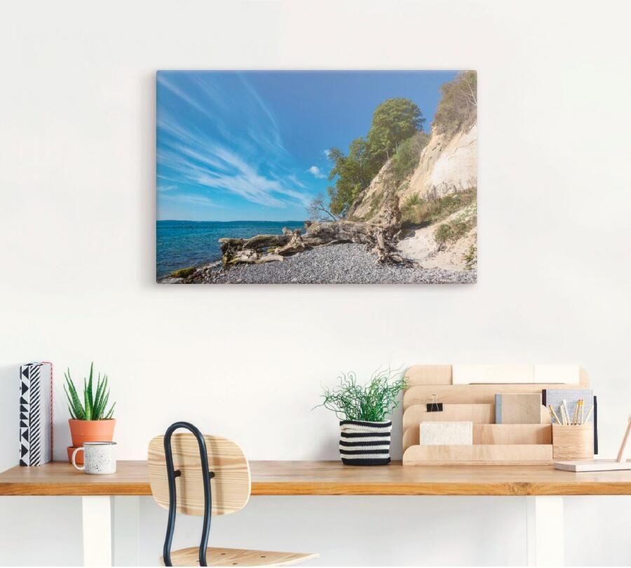 Artland Artprint Krijtrotsen op het eiland Rügen II als artprint van aluminium artprint voor buiten artprint op linnen in verschillende maten - Foto 3