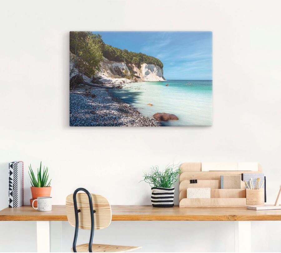 Artland Artprint Krijtrotsen op het eiland Rügen III als artprint van aluminium artprint voor buiten artprint op linnen poster in verschillende maten. maten - Foto 3