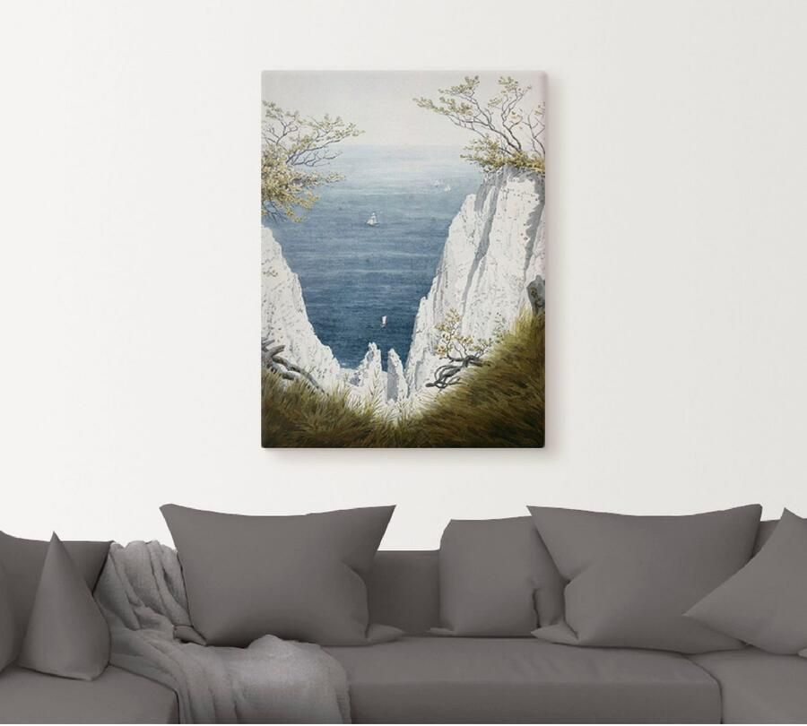 Artland Artprint Krijtrotsen op Rügen omstreeks 1826 als artprint op linnen poster in verschillende formaten maten - Foto 4