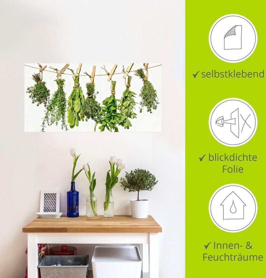 Artland Artprint Kruiden als artprint van aluminium artprint voor buiten artprint op linnen poster muursticker - Foto 3