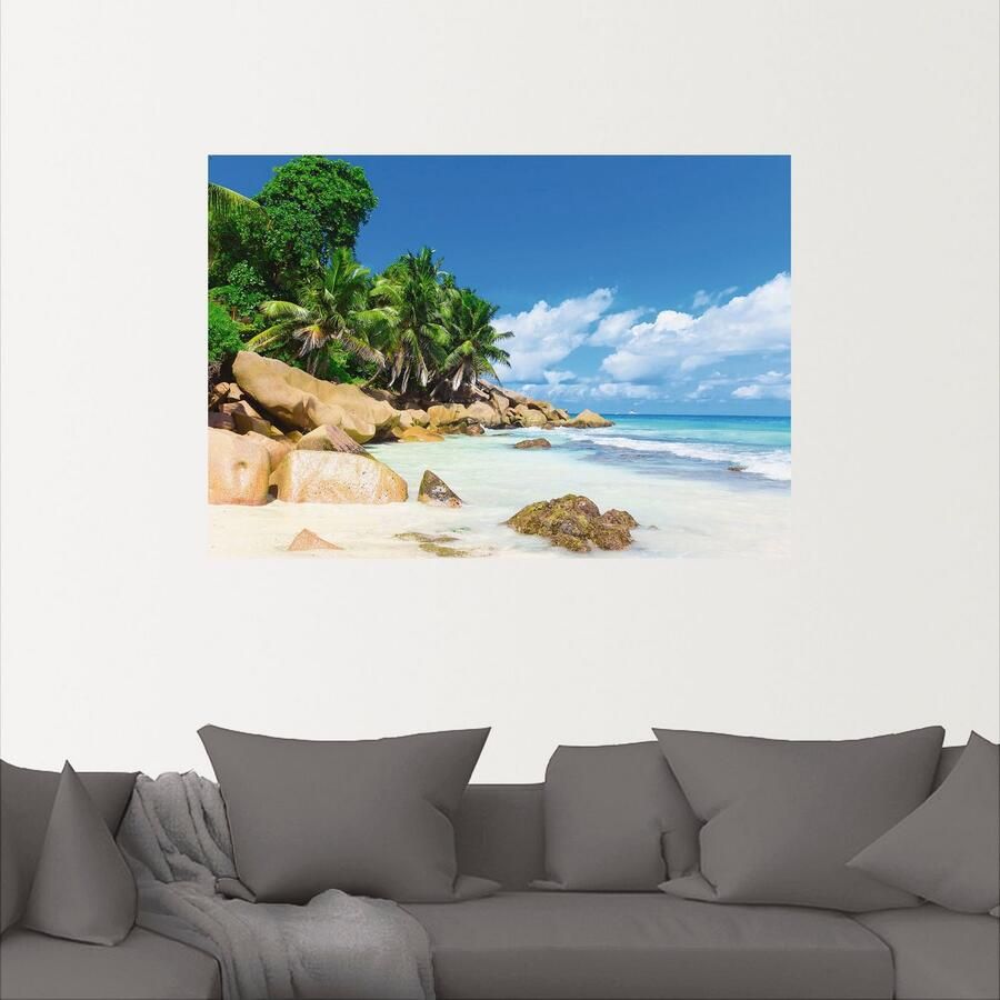 Artland Artprint Kust als artprint op linnen muursticker in verschillende maten