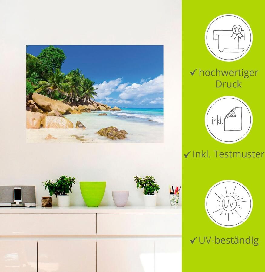 Artland Artprint Kust als artprint op linnen muursticker in verschillende maten - Foto 3