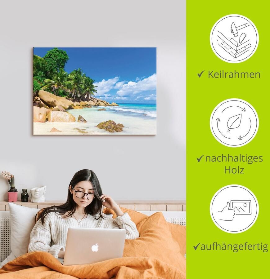 Artland Artprint Kust als artprint op linnen muursticker in verschillende maten - Foto 2