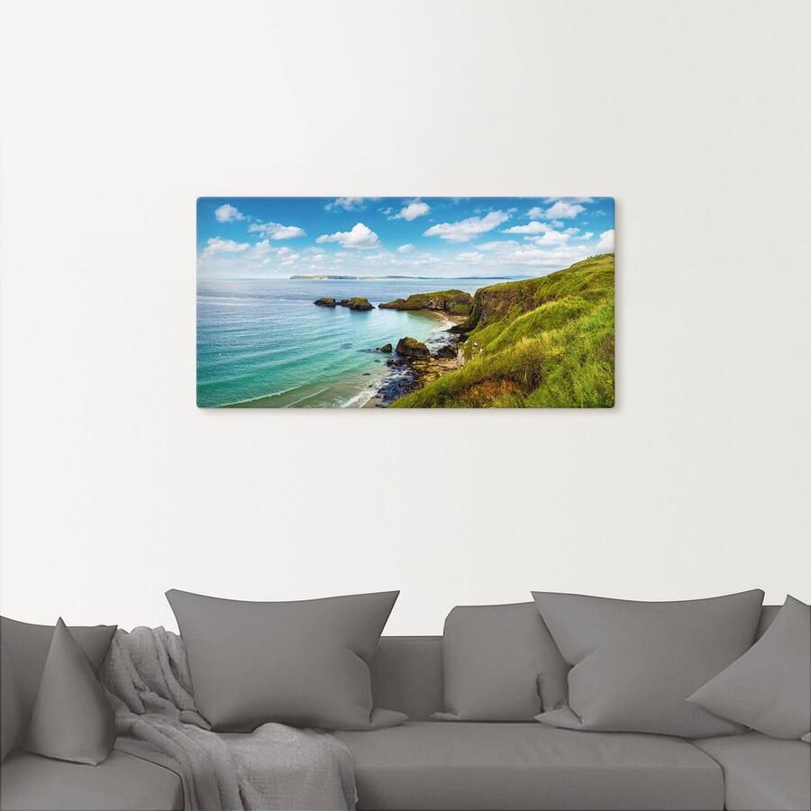 Artland Artprint op linnen Kustpad in Carrick-a-Rede - Foto 2